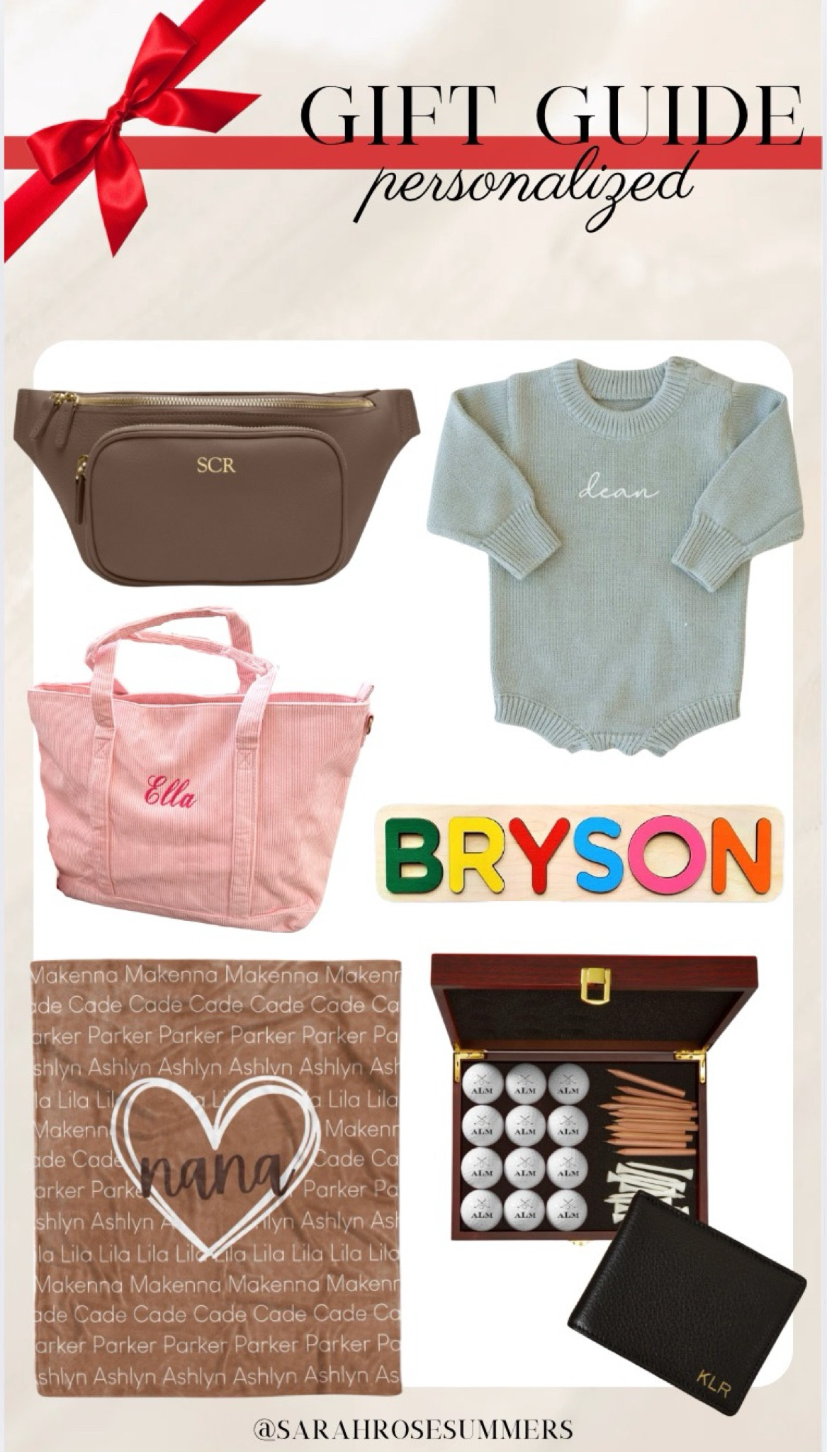 Personalized items make great gifts for Christmas. Use code SARAHROSE for 20% off Caden lane. 15% off orders at leatherology with code GIFTSHOP24. Gifts for him. Gifts for baby. Gifts for her. Gifts for nana. 

#LTKBaby #LTKGiftGuide #LTKMens