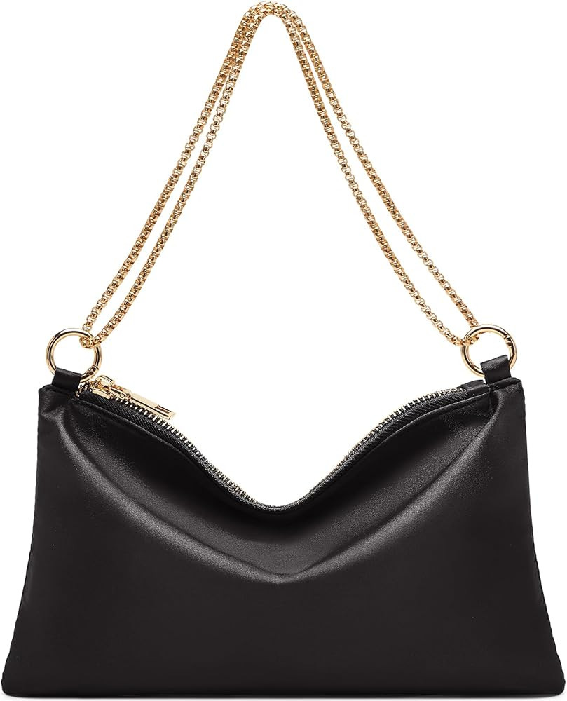 oscaurt Women's Evening Handbag Satin Shoulder Bag Purse for Prom Engagement Cocktail Party Weddi... | Amazon (US)