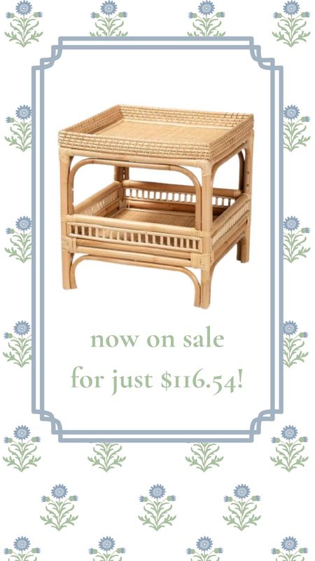 Don’t miss out on this super low price on this natural rattan end table!

#LTKsalealert #LTKstyletip #LTKhome