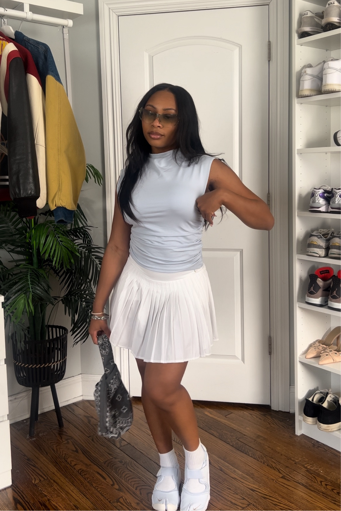 this periwinkle blue 🦋 top from abercrombie & fitch, tennis skirt is from target

#LTKfindsunder50 #LTKsalealert #LTKstyletip