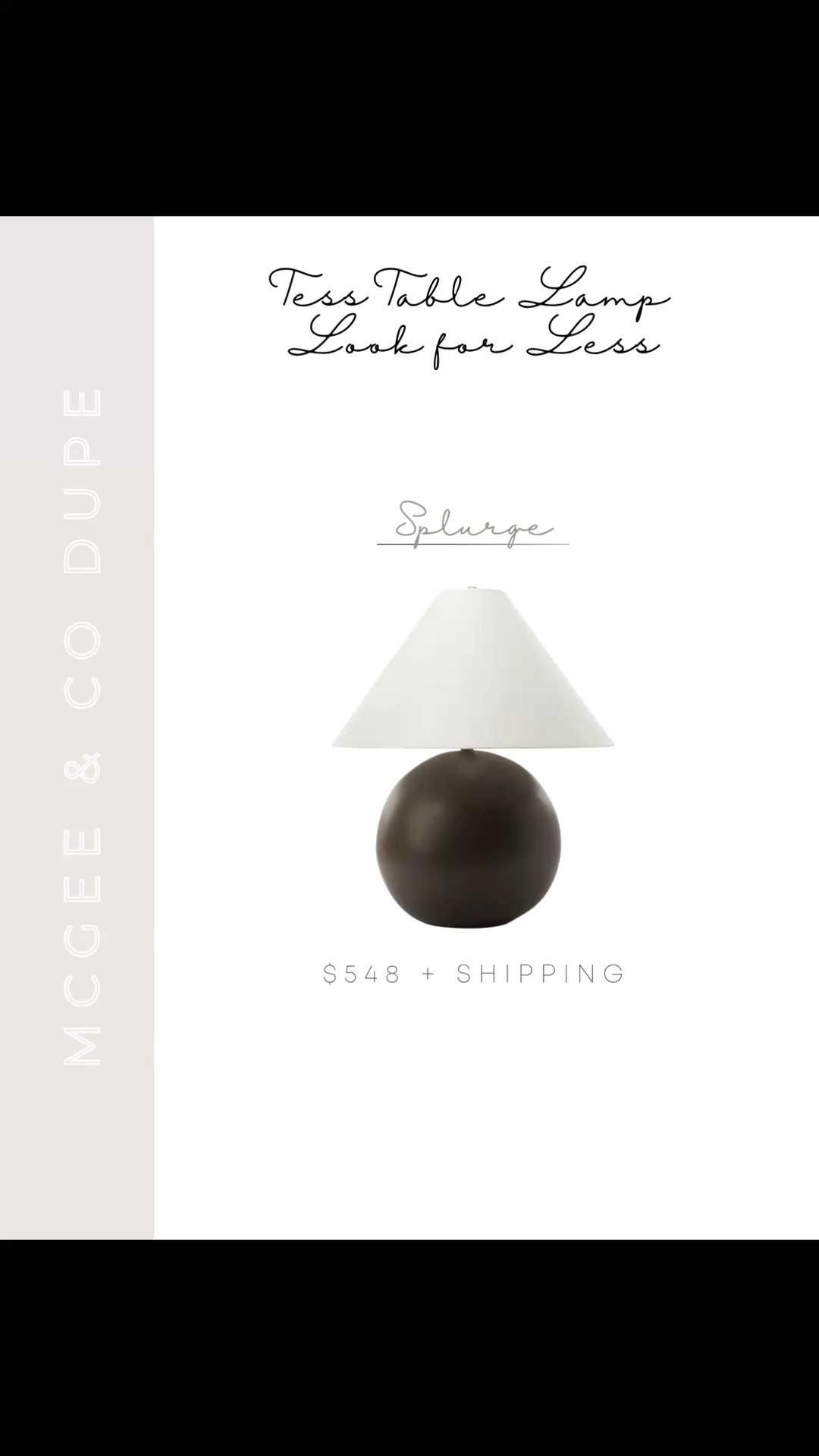If you love the look of the McGee & Co Tess ceramic table lamp but not the $548 price tag, these are the best look-for-less options I’ve found. Same dark ceramic sphere base and classic white shade, just way more budget friendly 🤍 Linking my favorites here so you can easily compare.

#LTKSaleAlert #LTKHome