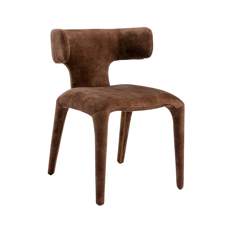 Margart Fabric Wing Back Arm Chair Dining Chair | Wayfair North America