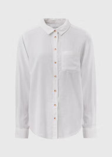 White Linen Shirt - Size 14 | Matalan (UK)