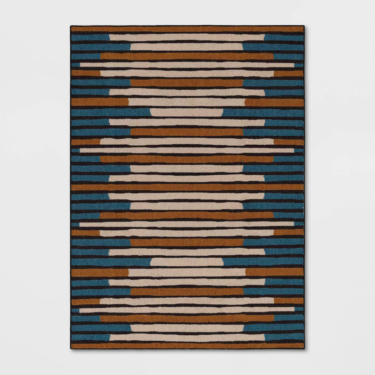5'x7' Striped Area Rug Turquoise/Yellow - Threshold\u2122 | Target