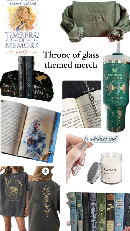 Just finished this series and it was 1000/10. Literally buying all the throne of glass merch now 

#LTKfindsunder100 #LTKparties #LTKstyletip