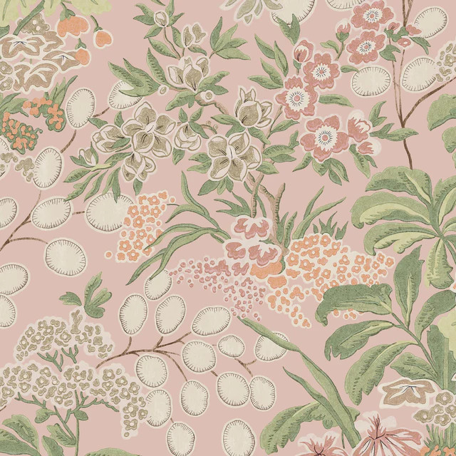Thibaut Meadow Blush Wallpaper | DecoratorsBest