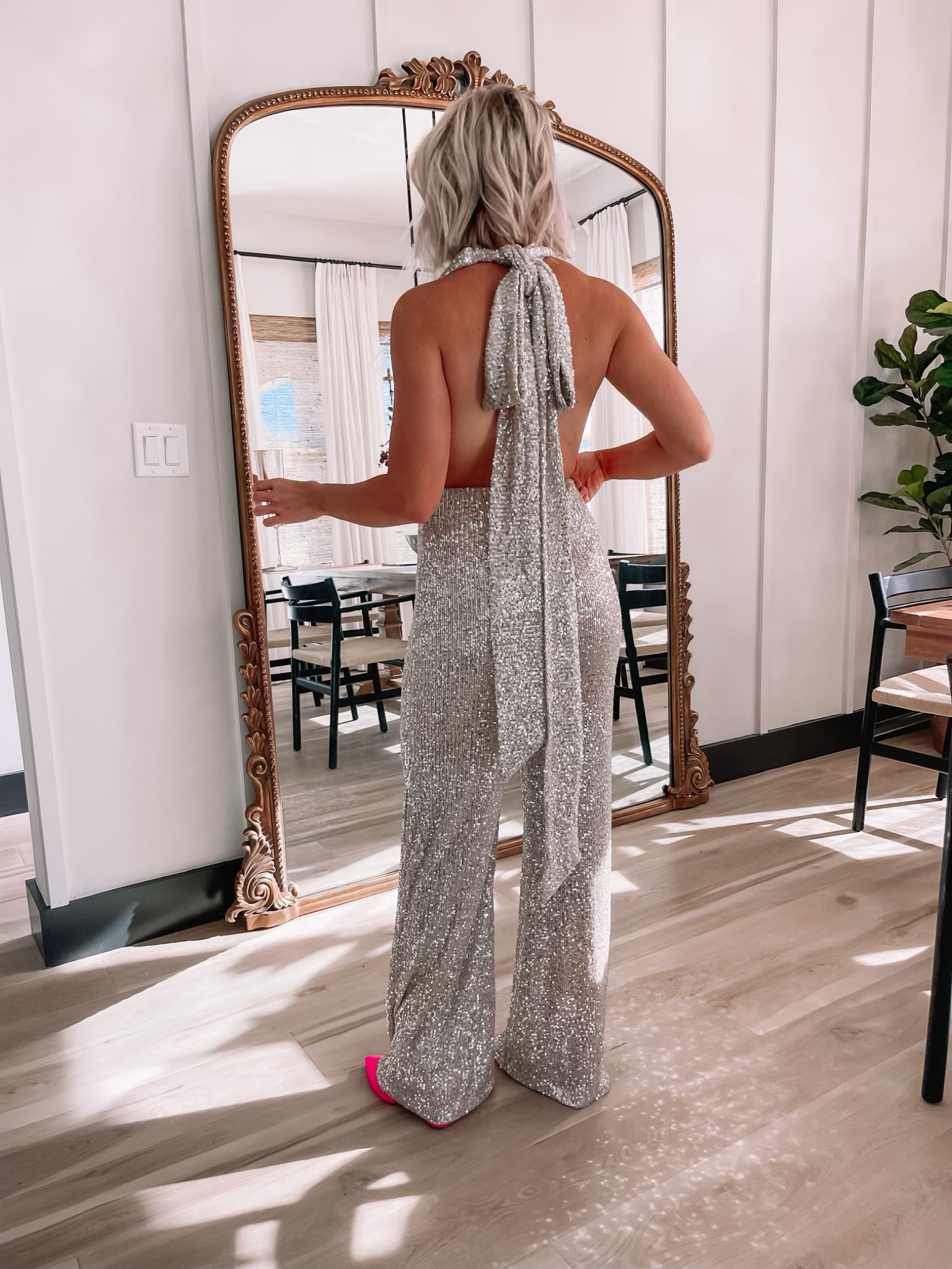 Red Dress Holiday sequin jumpsuit wearing size small. Use code HOLIDAY30 for 30% Off.  #HolidayOutfit #NewYearsEveOutfit #NYEoutfit

#LTKstyletip #LTKSeasonal #LTKHoliday