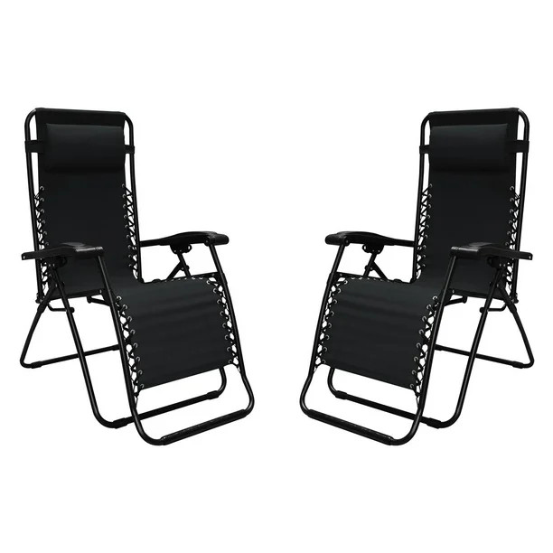 Caravan Sports Infinity Zero Gravity Chair 2 Pack - Black | Walmart (US)