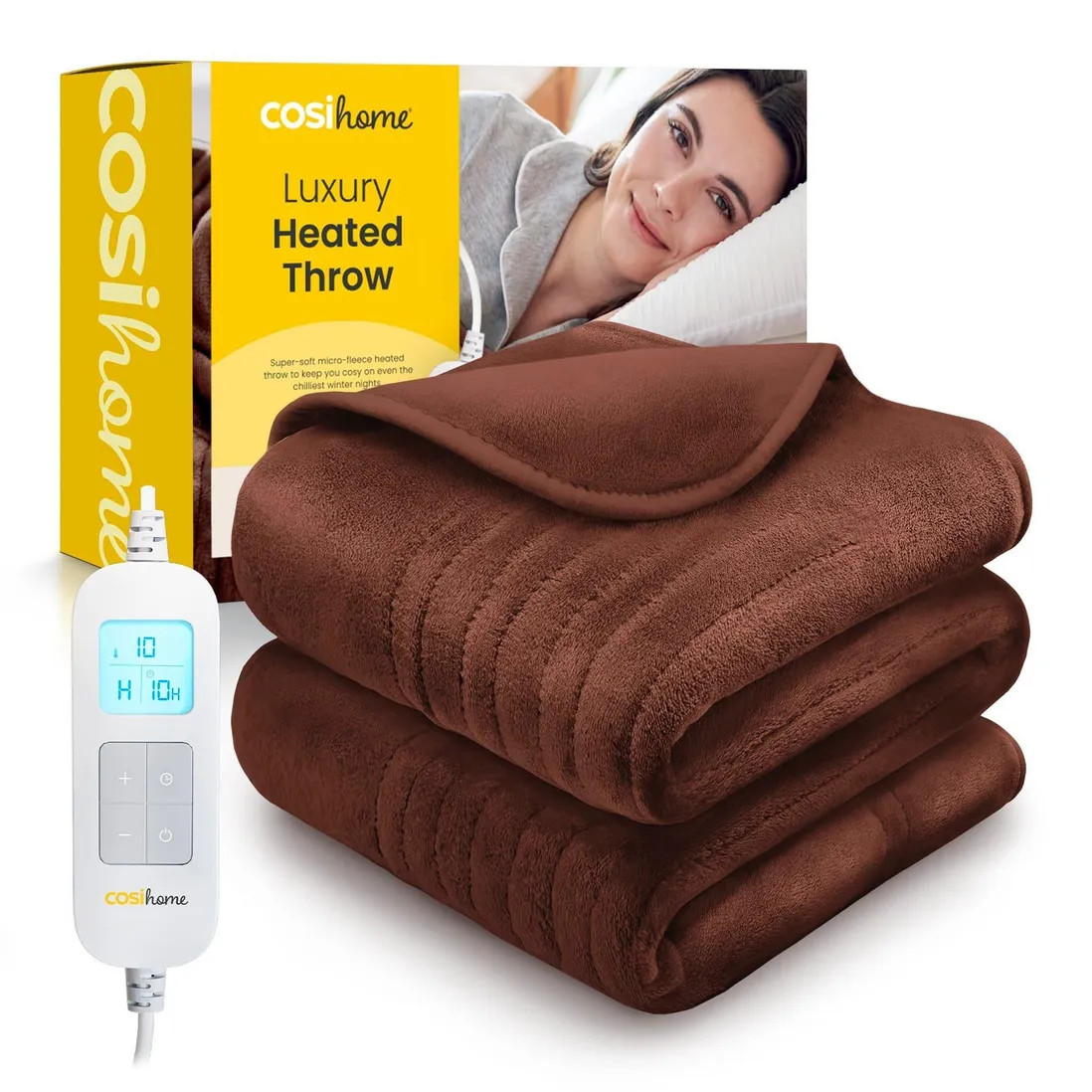 Soft Furnishings | Fleece Electric Heated Throw | Cosi Home | Debenhams UK