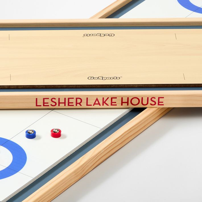 2-in-1 Shuffleboard and Curling Tabletop Game Set | Mark and Graham