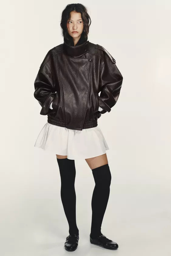 PATENT EFFECT BALLET FLATS WITH BUCKLES | Zara US