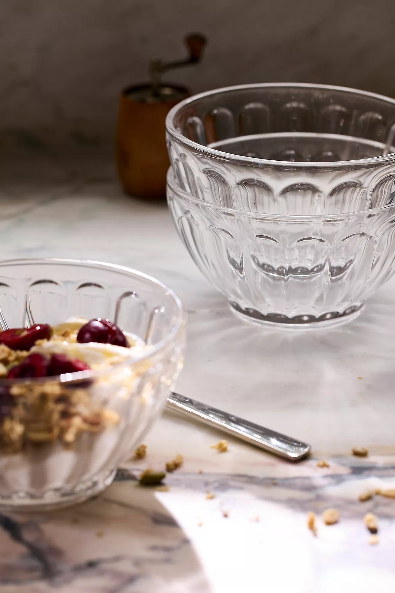 Amelie Latte Glass Cereal Bowls, Set of 4 | Anthropologie (US)