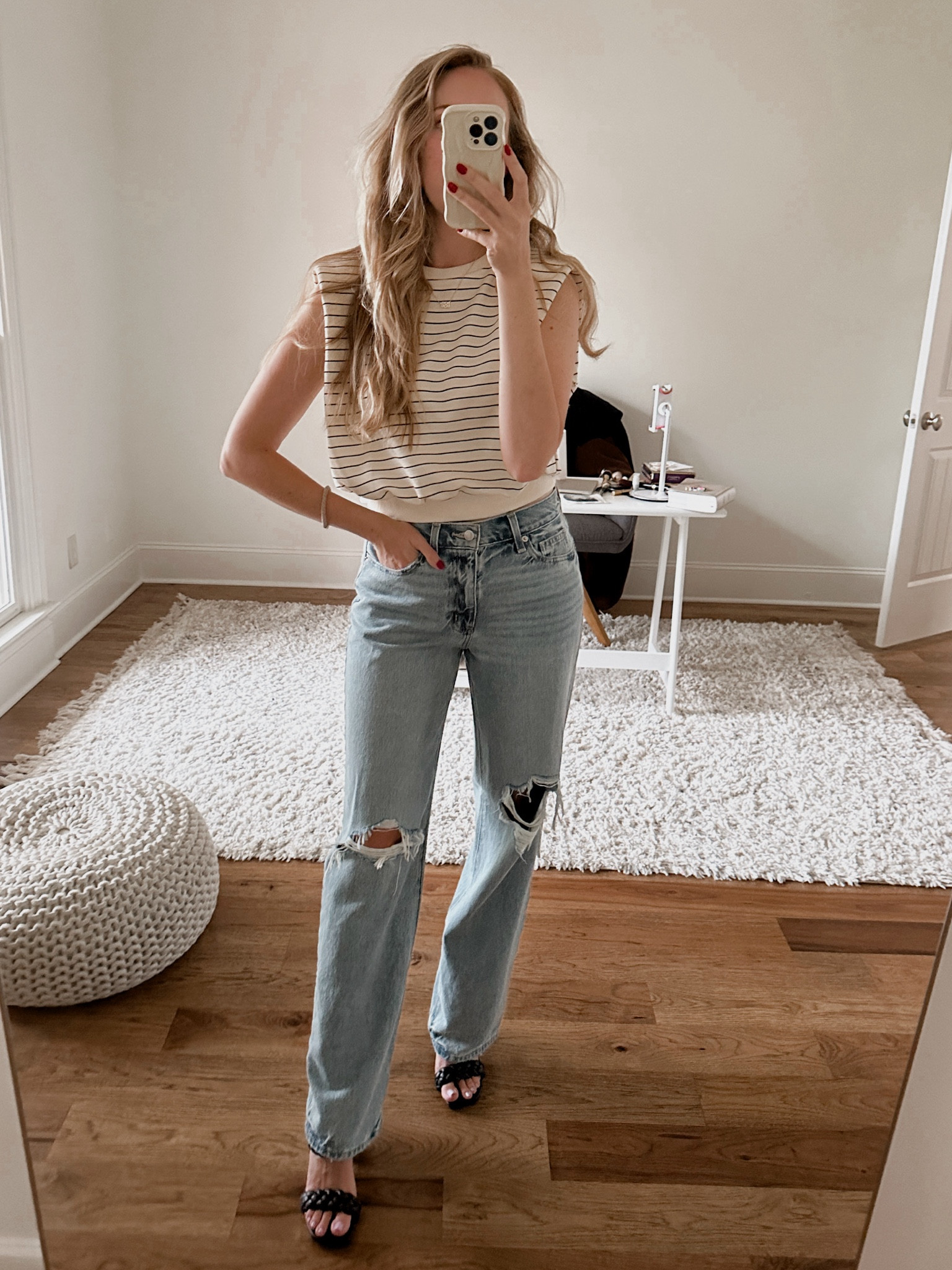 Casual girls night dinner outfit Nashville by BarbiGia 

90s mid rise baggy jeans outfit 
Stripe crop top Amazon find 



#LTKStyleTip #LTKFindsUnder50 #LTKSaleAlert