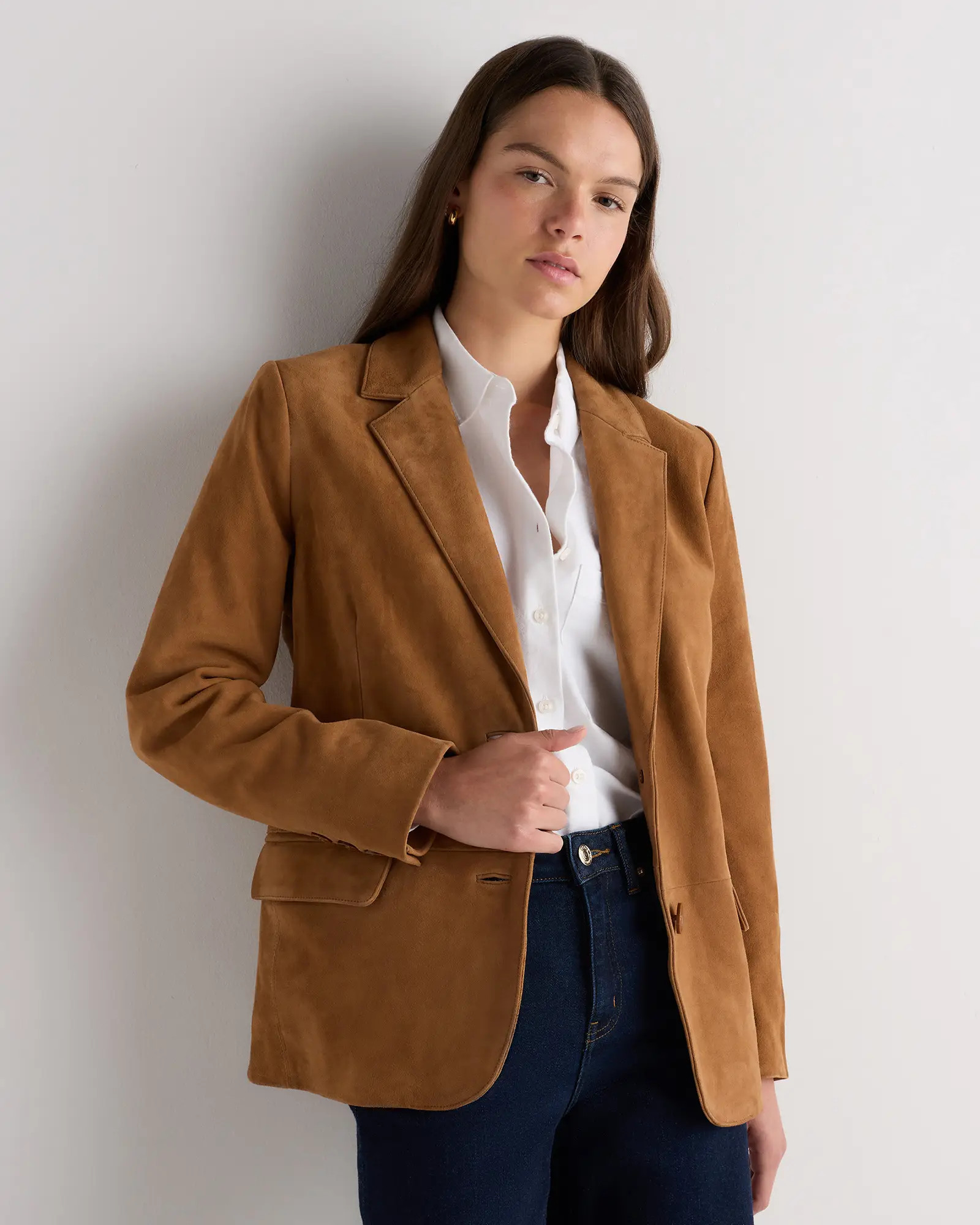 100% Suede Blazer | Quince