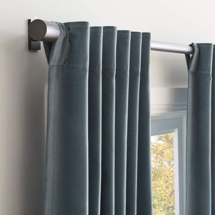 Cotton Velvet Blackout Curtain | West Elm (US)