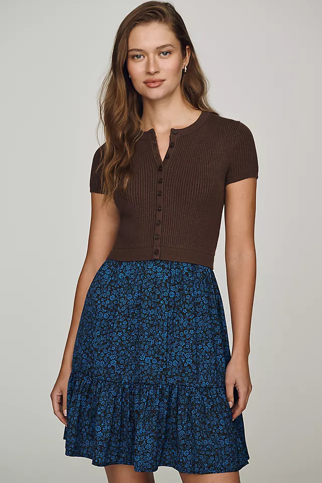 Thea Twofer Sweater & Skirt Mini Dress | Anthropologie (US)