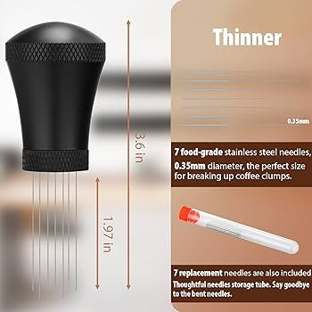 WDT Espresso Distribution Tool Espresso Stirrer Tools for Barista, 0.35mm 7 Needles Espresso Coff... | Amazon (US)