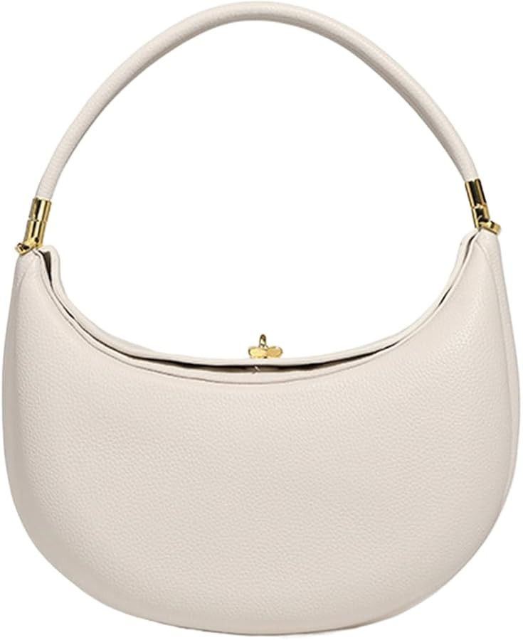 Lushandy PU Leather Crescent Bag and Women's Luna 4-in-1 Shoulder Bag, Half Moon Bag, Hobo Clutch | Amazon (US)