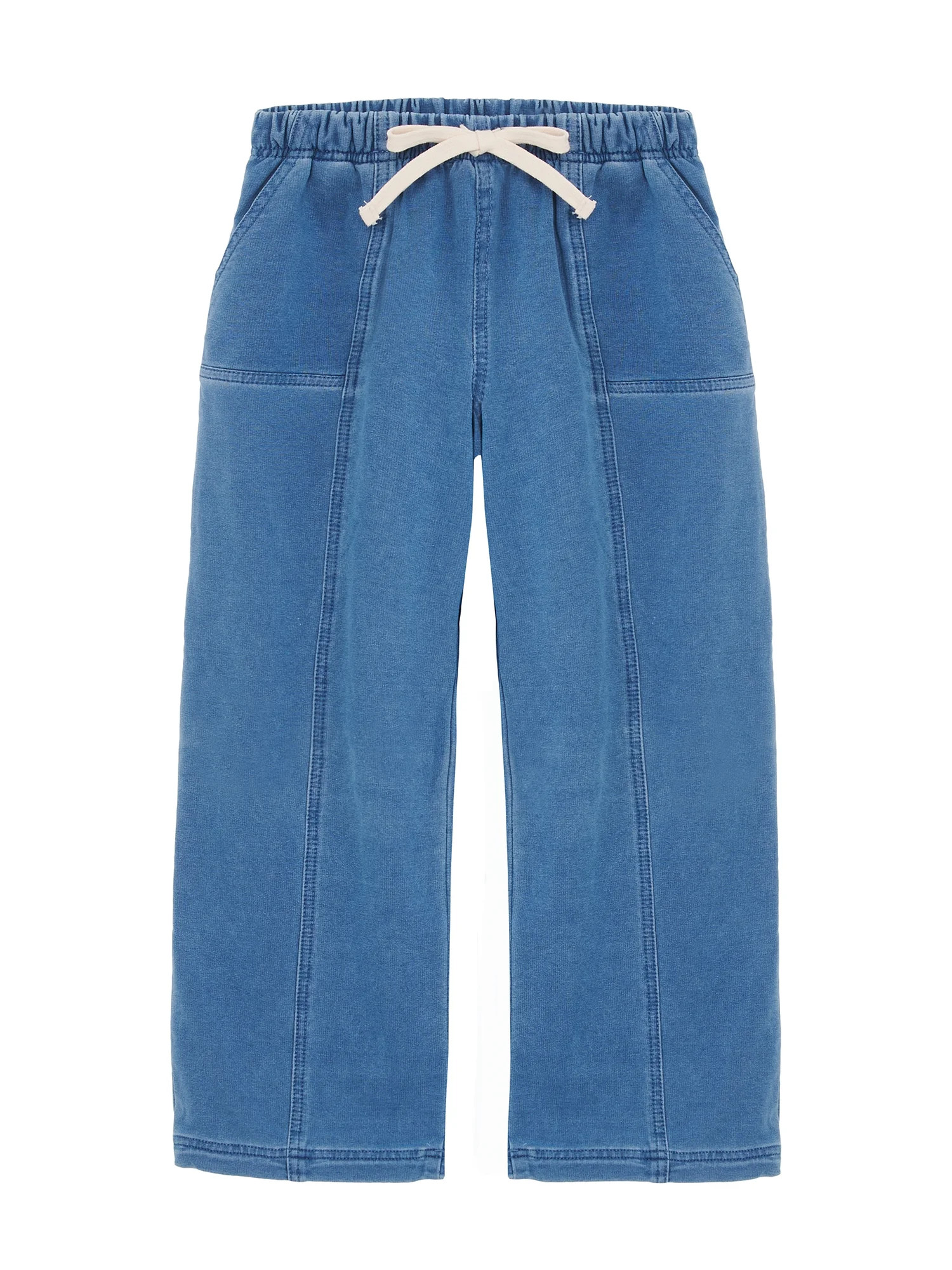 Wonder Nation Girls Knit Denim Pants, Sizes 4-18 & Plus | Walmart (US)