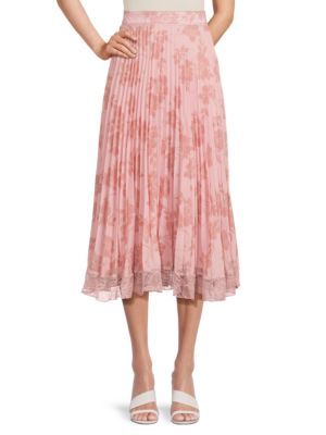 Accordion Pleat Lace Midi Skirt | Saks Fifth Avenue OFF 5TH