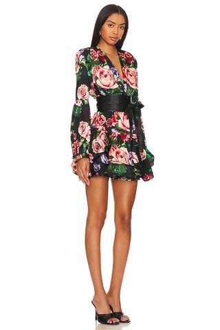 Bronx and Banco Bedouin Mini Dress in Black Floral from Revolve.com | Revolve Clothing (Global)