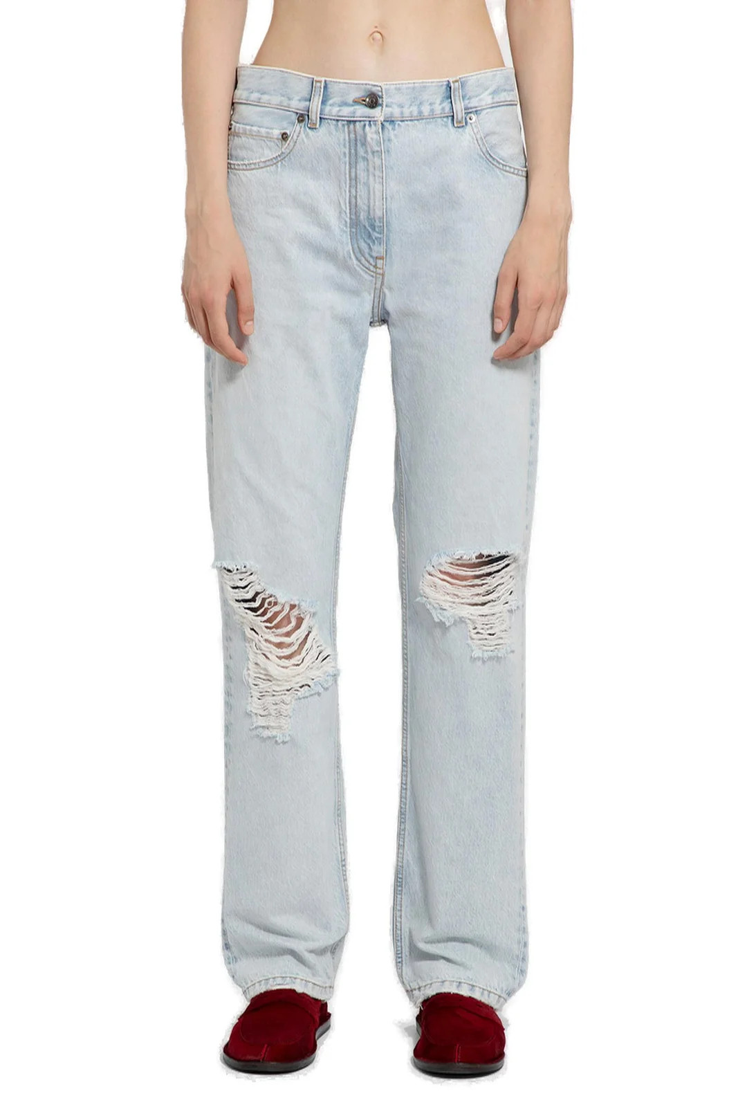 The Row Distressed Burty Jeans | Cettire Global
