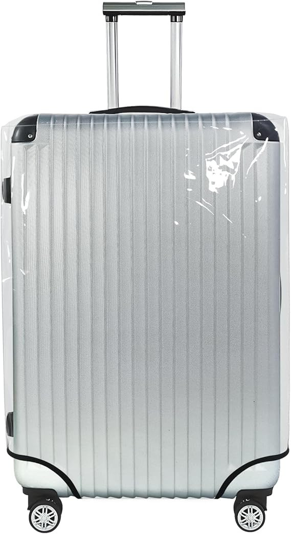 Explore Land Clear Luggage Cover Tough Protector Fits for 32 Inches Suitcase for Travel Airplane ... | Amazon (US)