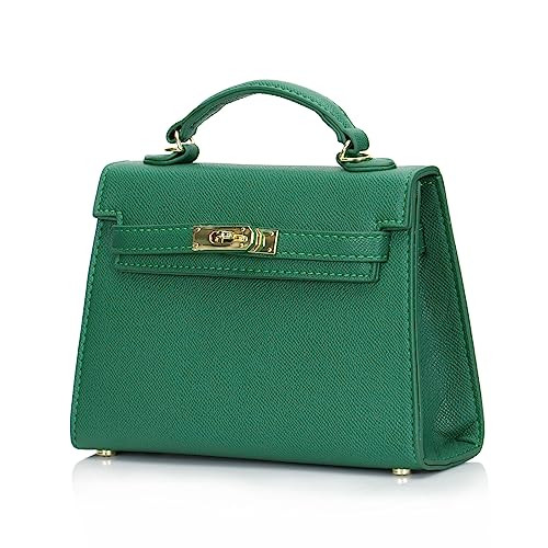 Womens Mini Leather Satchel Bags 9 * 2.5 * 5.5in Shoulder Purses Top Handle Handbags Ladies Desig... | Amazon (US)