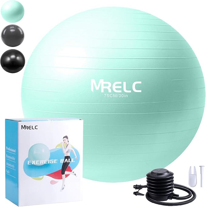 MRELC Exercise Ball Yoga Ball Fitness Ball Birthing Ball (75cm)， Slip Resistant Stability Balan... | Amazon (US)