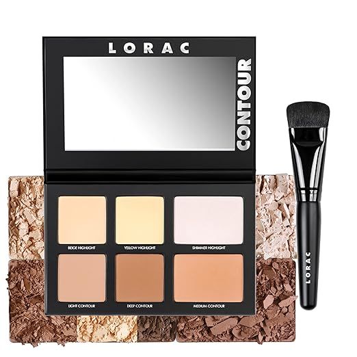 LORAC PRO Contour Palette & Contour Brush | Contour Powders & Highlighter Makeup | Mirror Compact | Amazon (US)