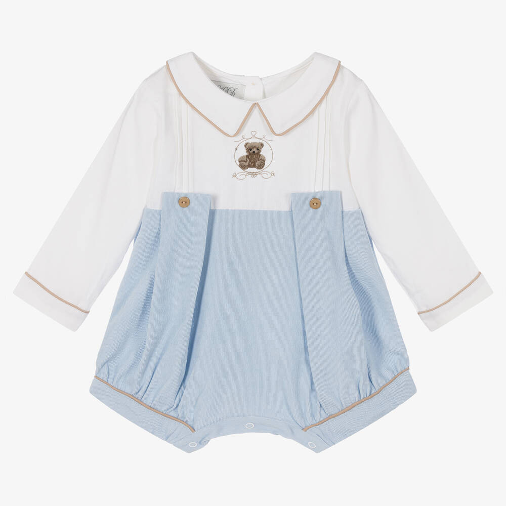 Baby Boys Blue Teddy Shortie | Childrensalon