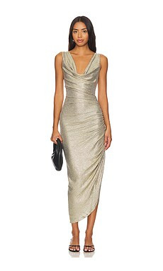 Significant Other Jemima Midi Dress in Gold from Revolve.com | Revolve Clothing (Global)
