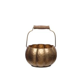 Gold Pumpkin Decorative Container by Ashland® | Small | Michaels® | Michaels Stores