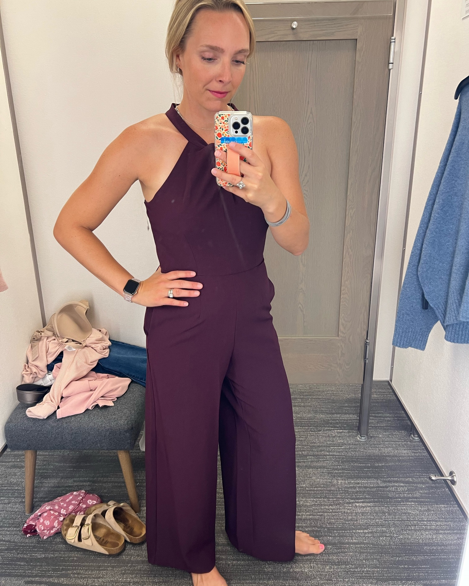 I scooped up this purple jumpsuit for an upcoming shower and wedding and I’m obsessed. So comfortable and flattering 

#LTKunder100 #LTKsalealert #LTKxNSale