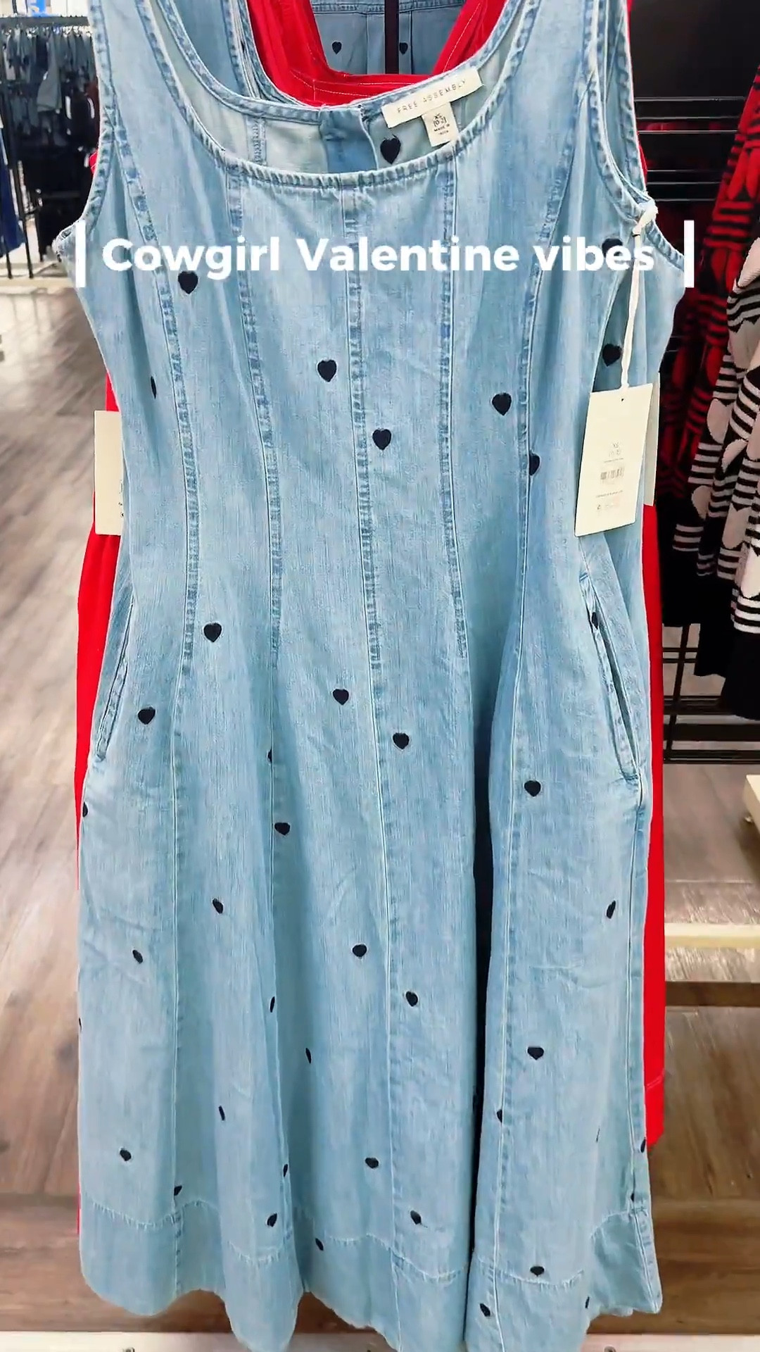How cute would this be paired with a white lacy top underneath and cowboy boots?! 

#LTKootd #LTKValentine #LTKgrwm