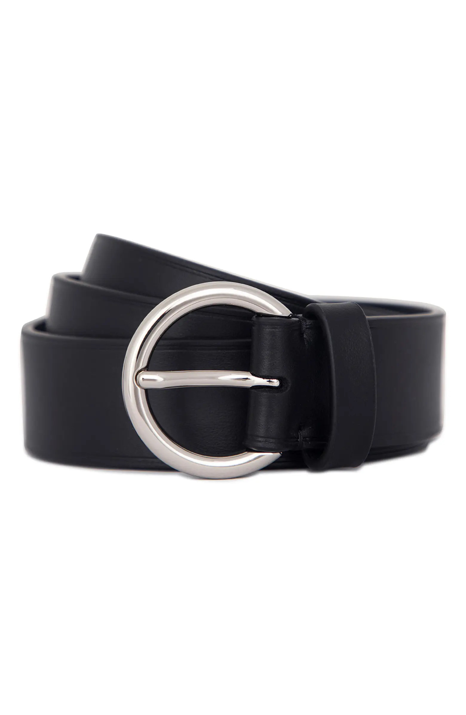 Vince Flat Ring Leather Belt | Nordstrom | Nordstrom