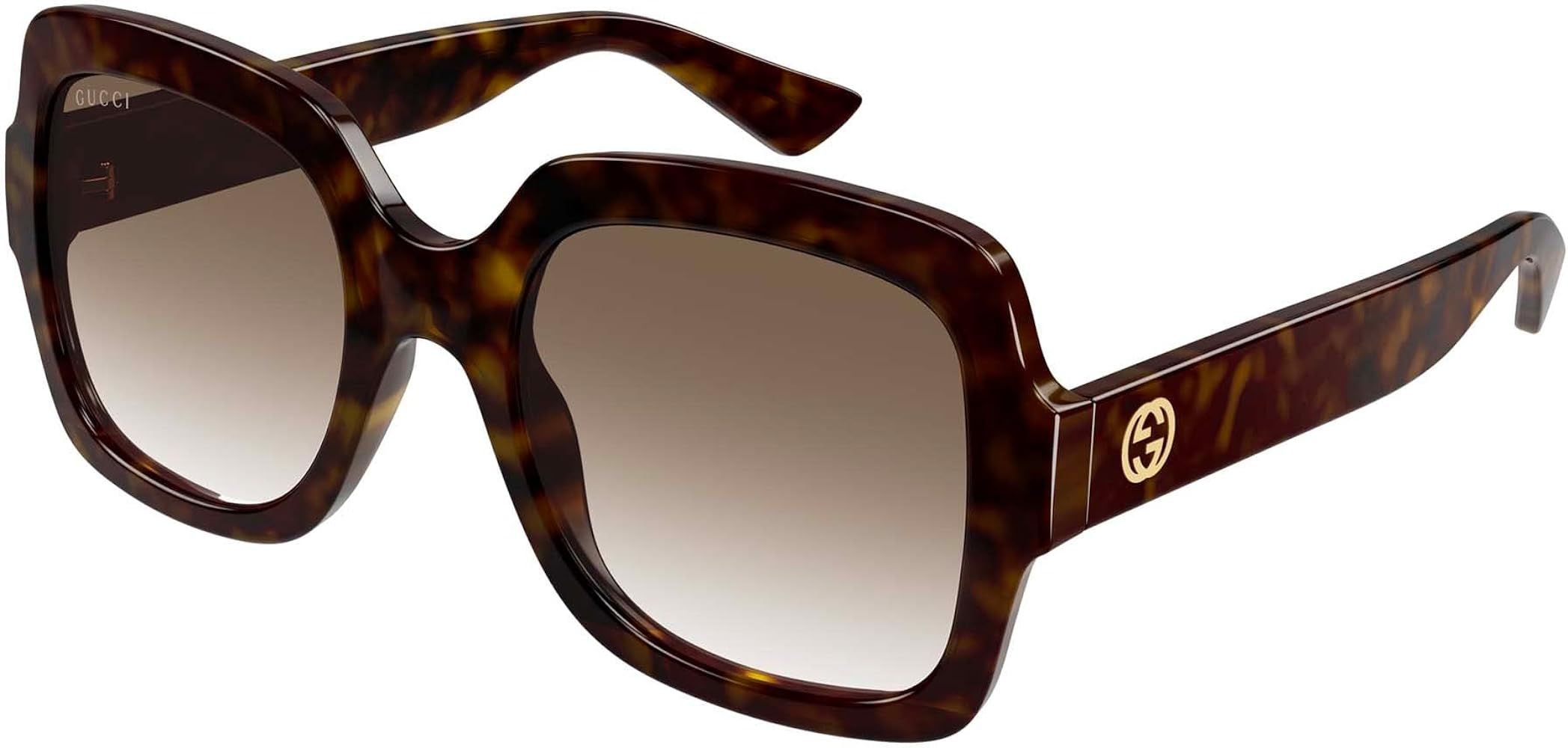 Gucci GG1337S Havana/Brown Shaded 54/22/140 women Sunglasses | Amazon (US)