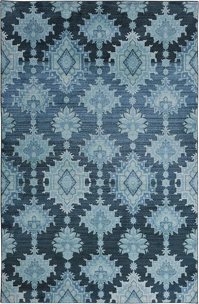 Mohawk Home Larrabee Faded Sky Area Rug, 5'x8', | Amazon (US)