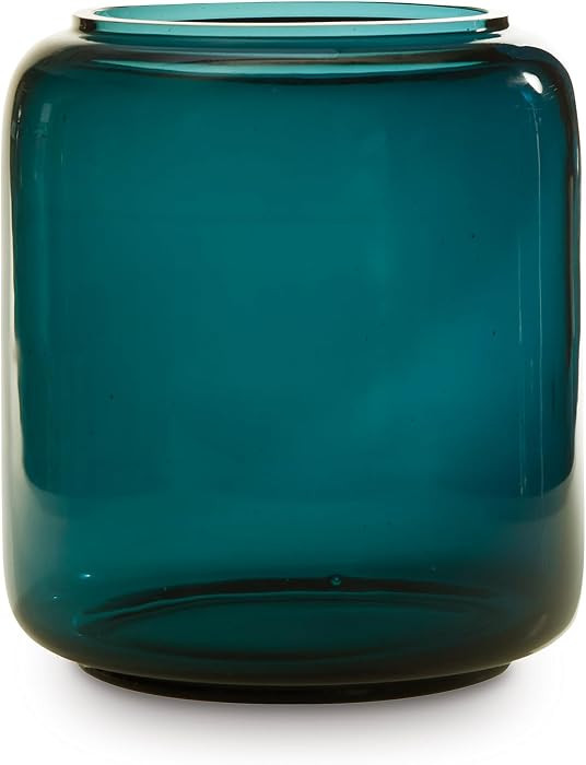 Signature Design by Ashley Inisland Contemporary Watertight Glass 8" Vase with Wide Mouth, Green | Amazon (US)