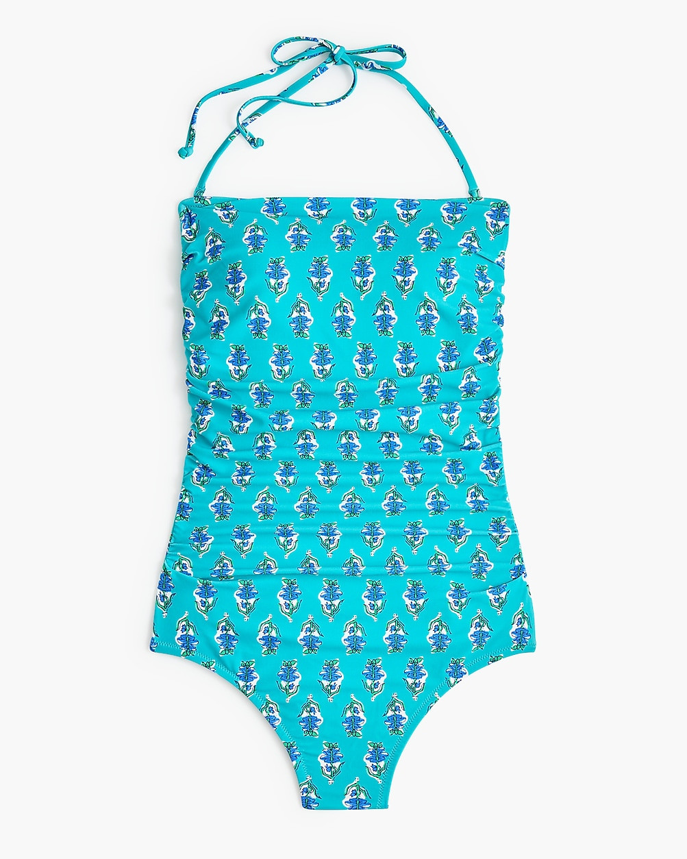 Printed strapless one-piece swimsuit | J.Crew Factory