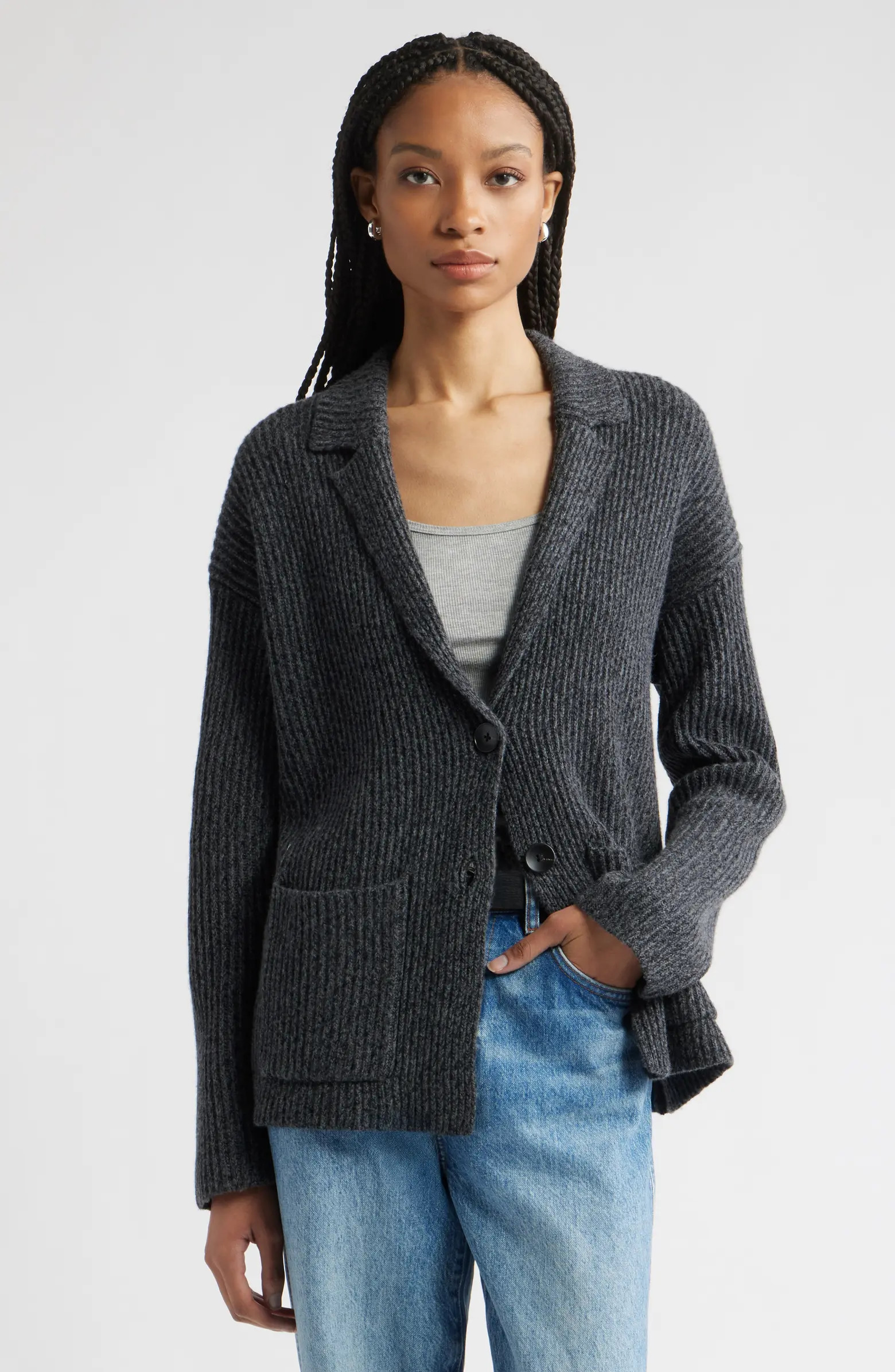 Nordstrom Rib Wool & Cashmere Cardigan | Nordstrom | Nordstrom