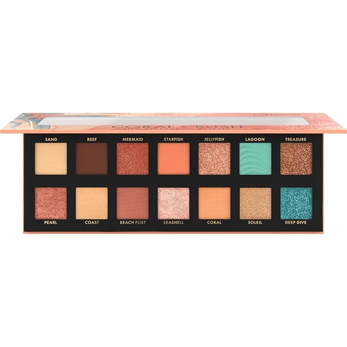 Catrice | Coral Crush Slim Eyeshadow Palette | 14 Highly-Pigmented Matte, Shimmer, & Metallic Sha... | Amazon (US)