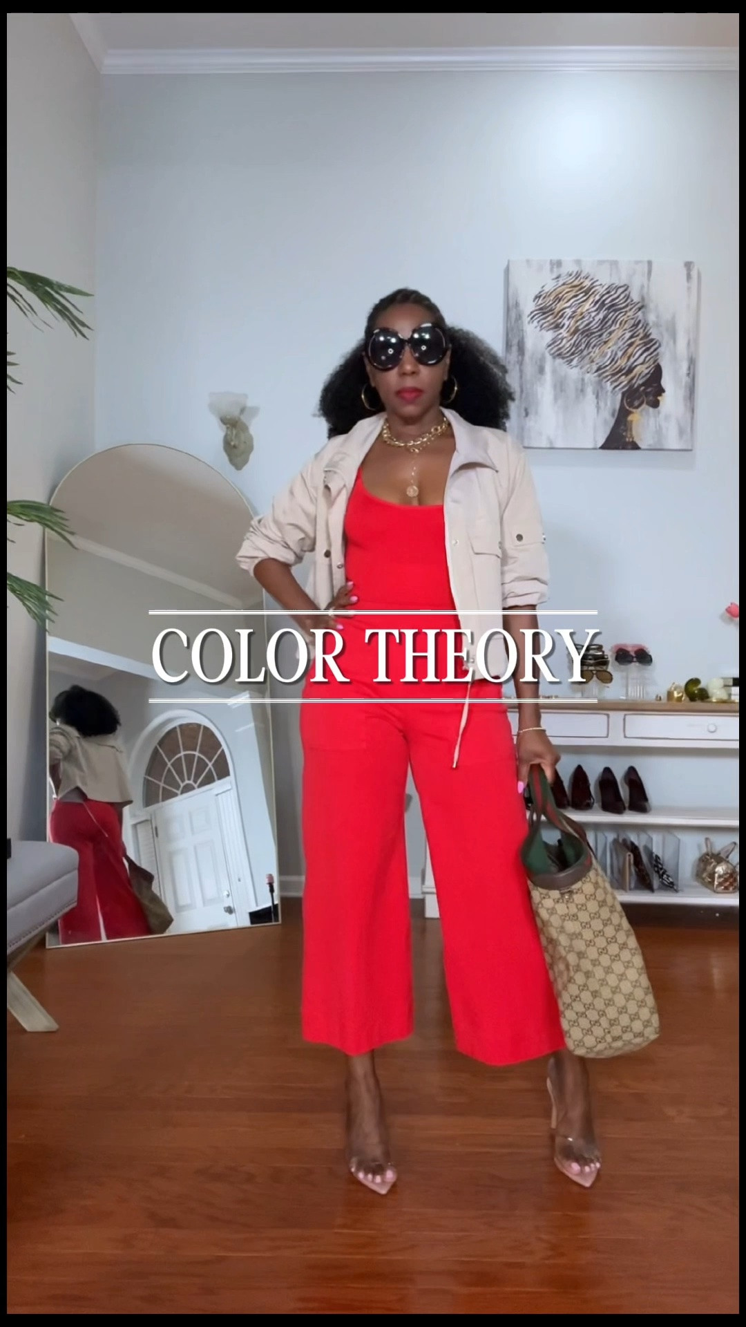 BUILDING YOUR CAPSULE WARDROBE

The best wardrobes are built by intentionally collecting pieces that work together. ❤️✨

One of my favorite styling rules: ground bold colors with neutrals. 

This vibrant @Shapermint cami and my beloved @Spanx cropped pants were purchased at completely different times, but they pair perfectly because I shop with versatility in mind. The neutral utility jacket, clear heels, gold jewelry, and a Gucci tote balances the bold red for an everyday look feels elevated.

Luxury isn’t owning more. It’s owning better. ✨

5’4 | 155 lbs | Size M

Shop the pieces (or similar finds) in my LTK! 🤎

#LTKStyle #LTKFashion #CapsuleWardrobe #RichAuntieStyle #FashionOver50

#LTKootd #LTKOver40