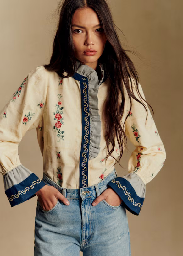 Colinette Blouse - Sézane x Baziszt | Sezane - UK