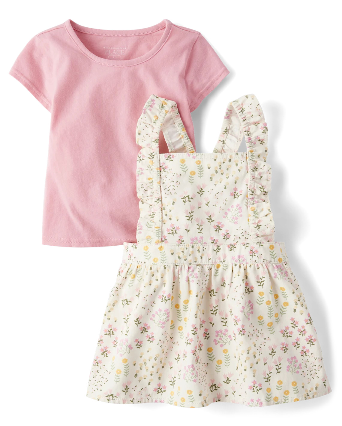 Toddler Girls Floral Skirtall 2-Piece Outfit Set - Pink | The Children's Place