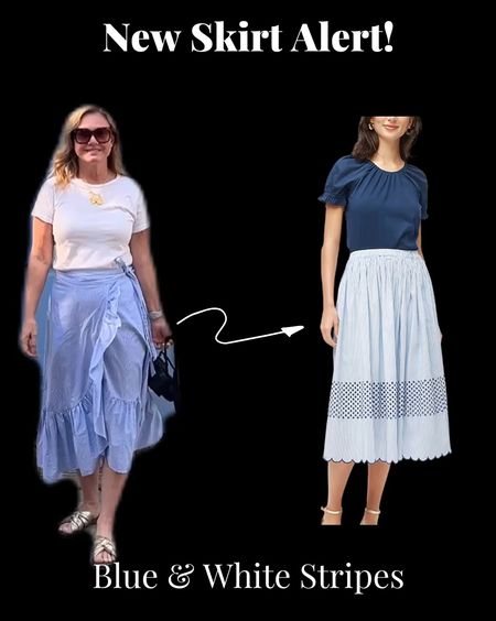 New Skirt Alertt! My favorite Coastal grande blue and white skirt is out in another form this spring! Love this pull on with embroidery and scallop hem.  Also lots of solid wrap skirt’s available! 

#LTKFindsUnder100 #LTKStyleTip #LTKVideo