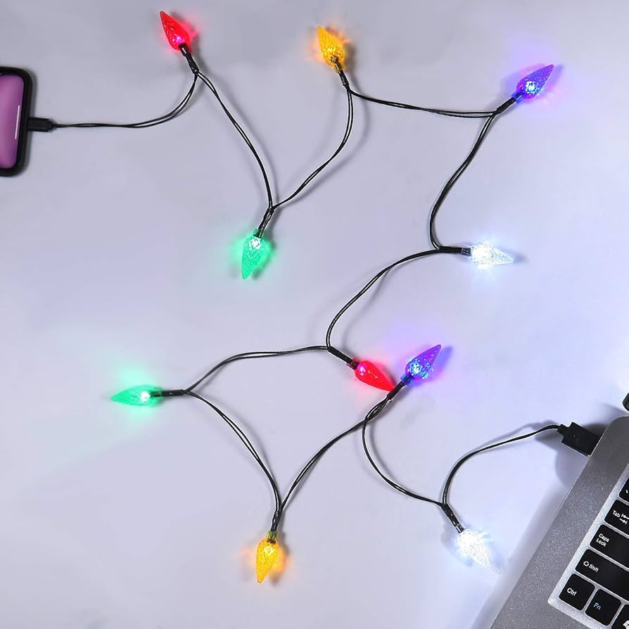 LED Christmas Light Phone Charger Cord USB Charging Cable Gift for Phone 13/12/11 Pro/XS/XS Max/X... | Amazon (US)