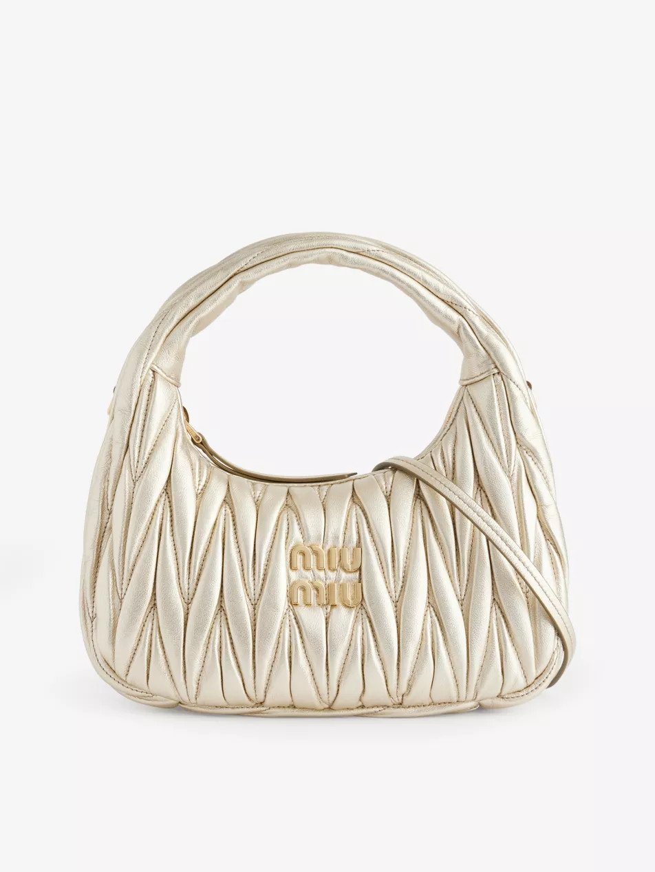 Matelassé Sacca leather top-handle bag | Selfridges