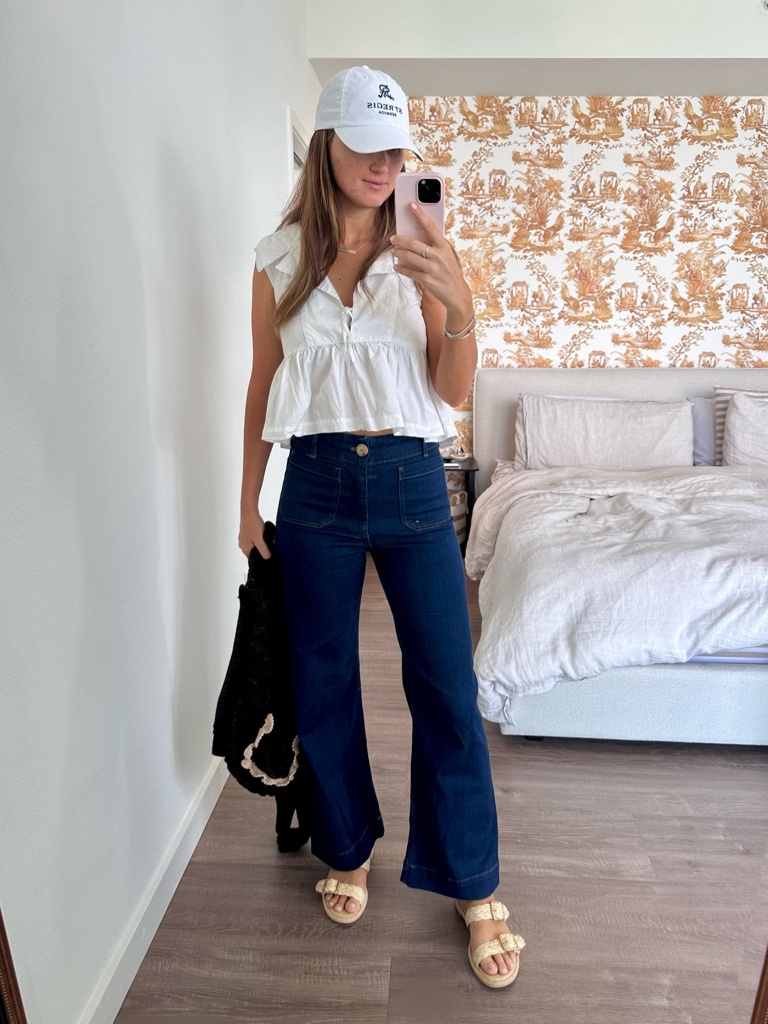 Easy everyday outfit! I wore this to the dentist so I would be comfy during my appointment 😭. 

Wearing a size 28 jeans from Anthropologie (the Maeve style). They have awesome stretch for fluctuating weight!! Small white tank from Anthropologie! Wearing Dolce Vita raffia sandals in 8.5!

#LTKSummerSales #LTKShoeCrush #LTKFindsUnder100