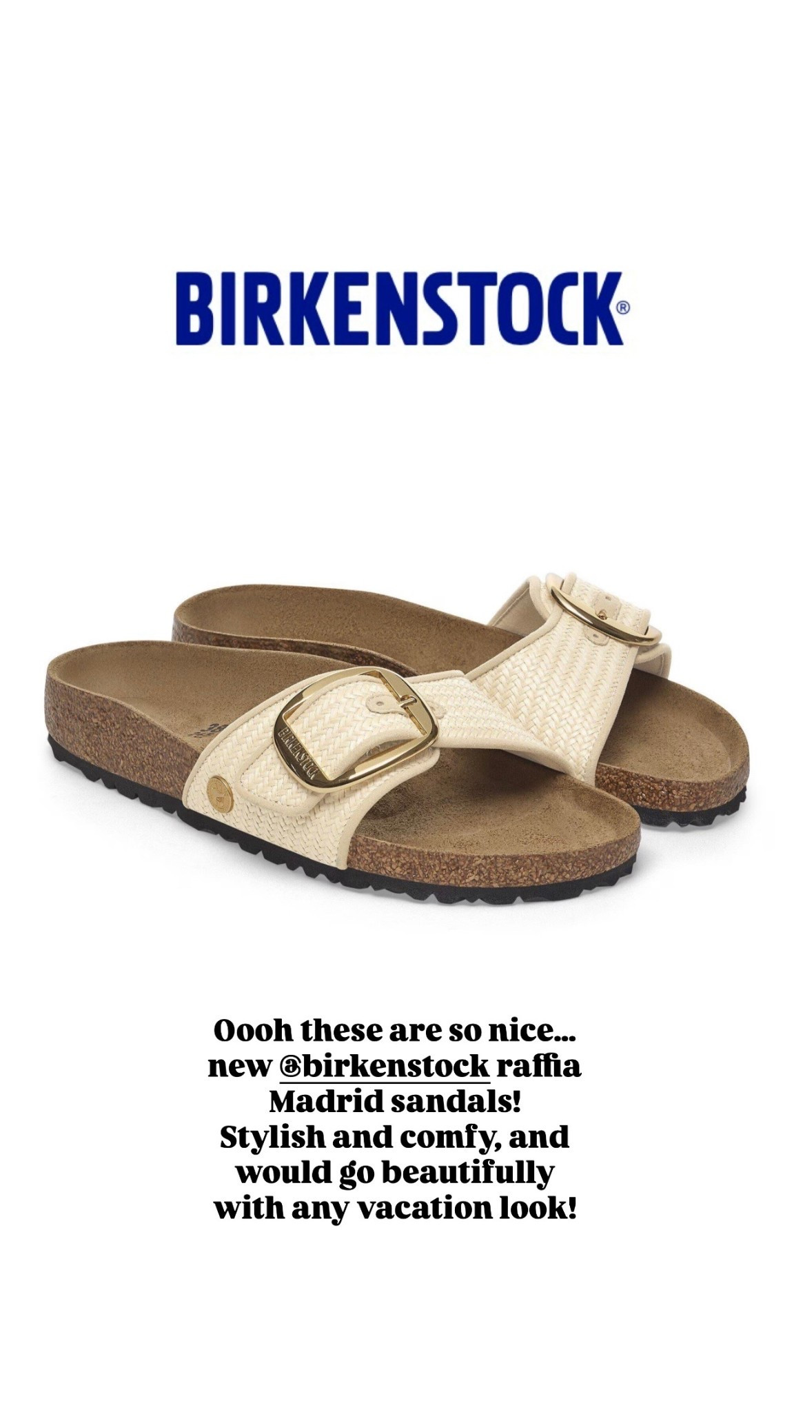Birkenstock Madrid raffia 

#LTKTravel #LTKSeasonal